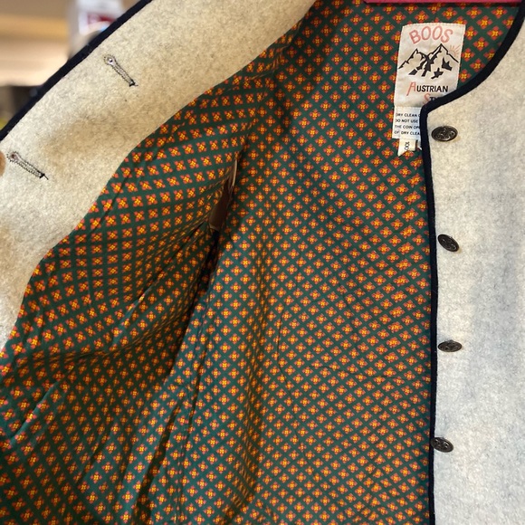 Vintage Boos Wool Button-up Jacket - Size 42 (10) - Picture 6 of 6
